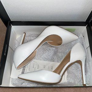 INC Heels Size 6 Bright White 3.5 inch heels - new in box NIB!